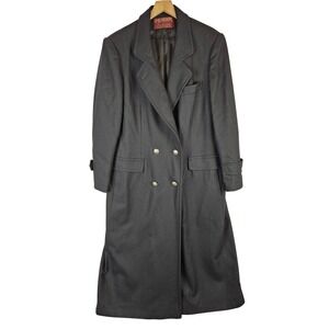 J.G. Hook signatures wool overcoat black woman's 16‎ vintage USA Union made